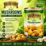 Green Farm Mushroom Pieces and Stems (400g)