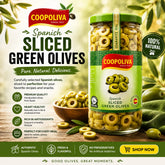 Coopoliva Sliced Green Olives 450g