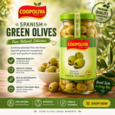 Coopoliva Spanish Green Olives – Pitted (235g)