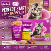 Whiskas Kitten Poultry Feasts in Jelly (12 x 85g) 2-12 Months