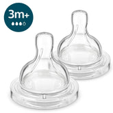 Philips Avent Baby Bottle Teats (2-Pack, Flow 3, 3m+)