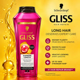 Schwarzkopf Gliss Hair Repair Supreme Length Shampoo (400ml)