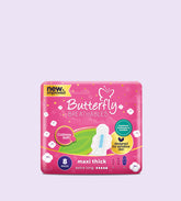 Butterfly Breathables Maxi Thick Extra Long 8 Pads