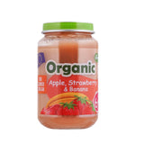 DEVA BABY FOOD APPLE STRAWBERRY & BANANA 6+ MONTH ORGANIC 190G