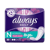 Always Daily Fresh Normal Fresh Scent 20 Pads