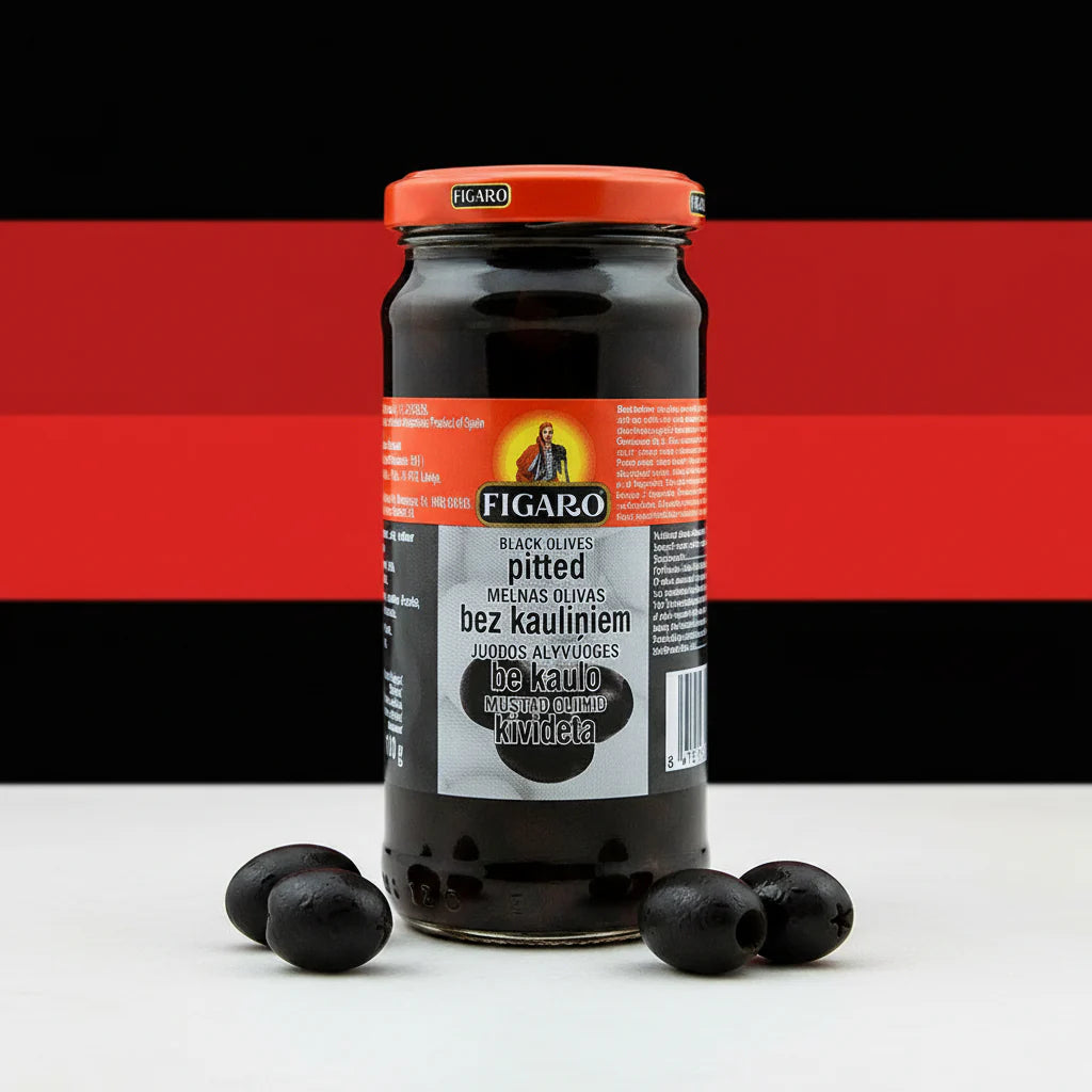 Figaro Pitted Black Olives 240g