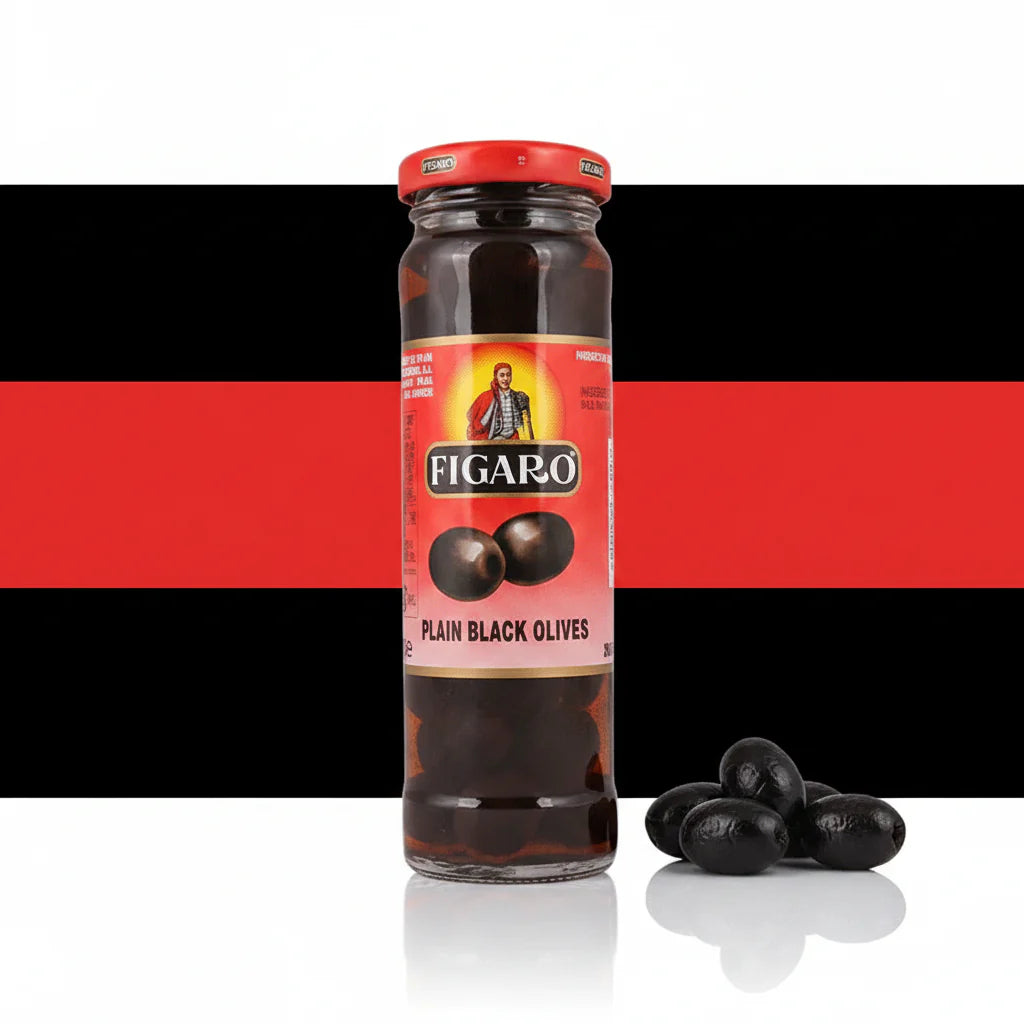 Figaro Plain Black Olives 240g