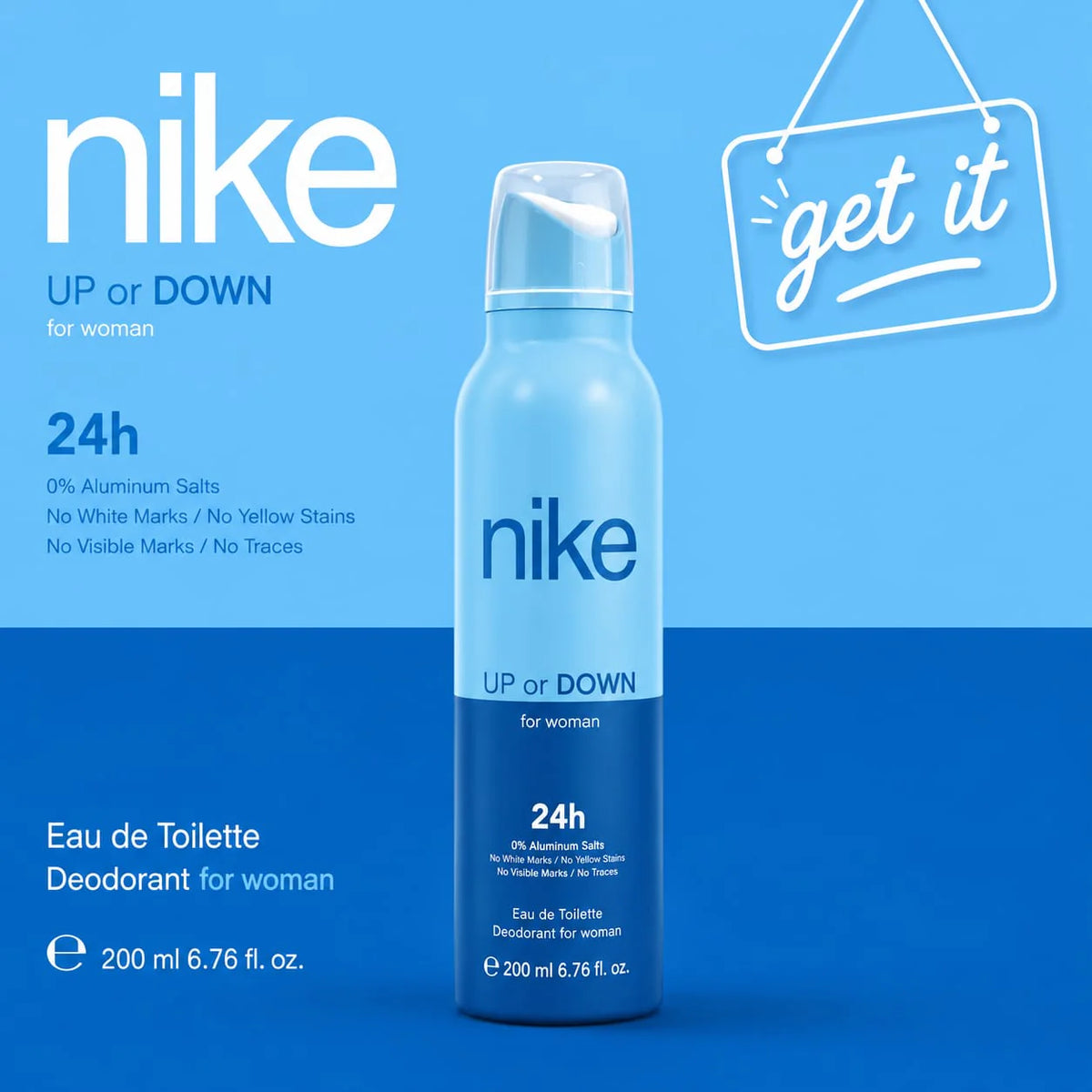 Nike Up or Down Deodorant Spray for Women (200ml)