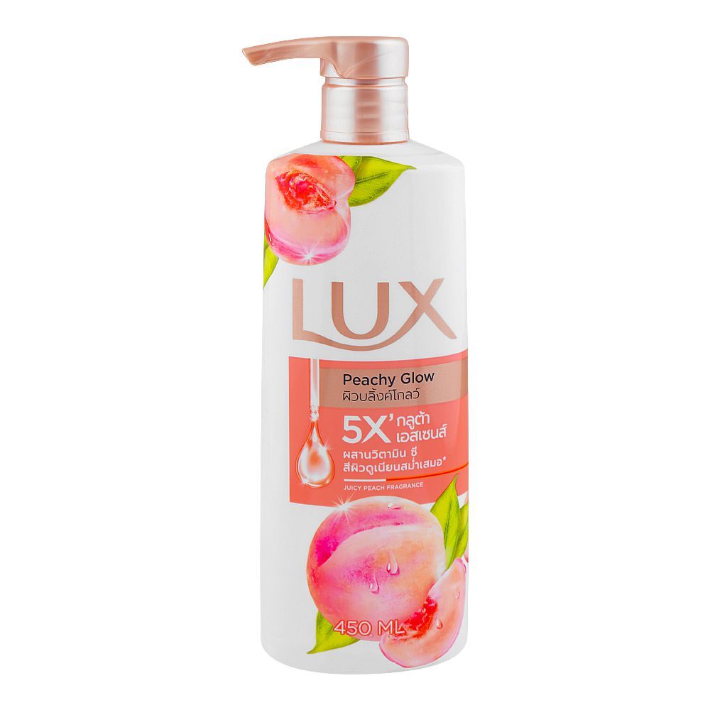 Lux Cooling Peach Sparkling Fragrance Refreshing Body Wash, 450ml