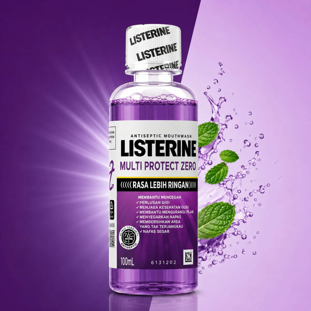 Listerine Multi-Protect Zero Mouthwash (100ml)
