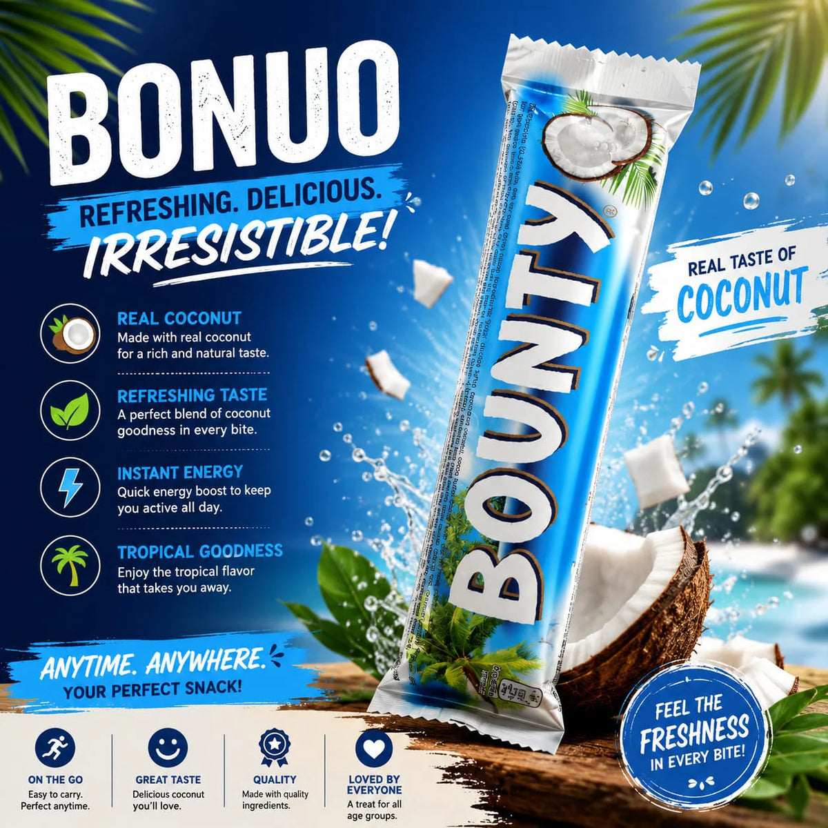 Bounty Milk Chocolate (50g)