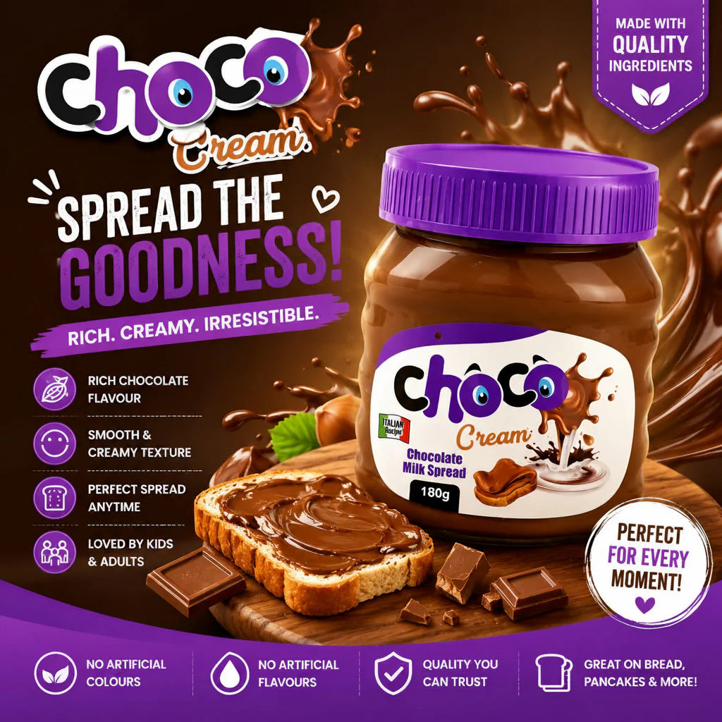 Milkyz Food Choco Cream Chocolate Milk Spread (180g)