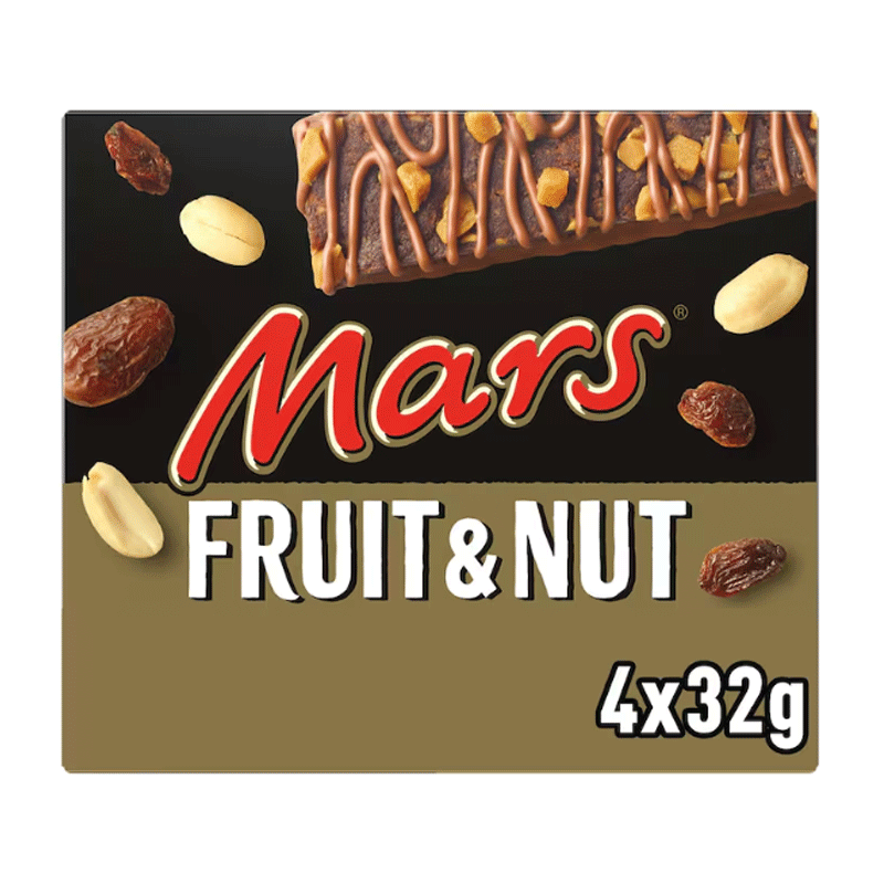 Mars Chocolate Fruit & Nut, 4 Bars