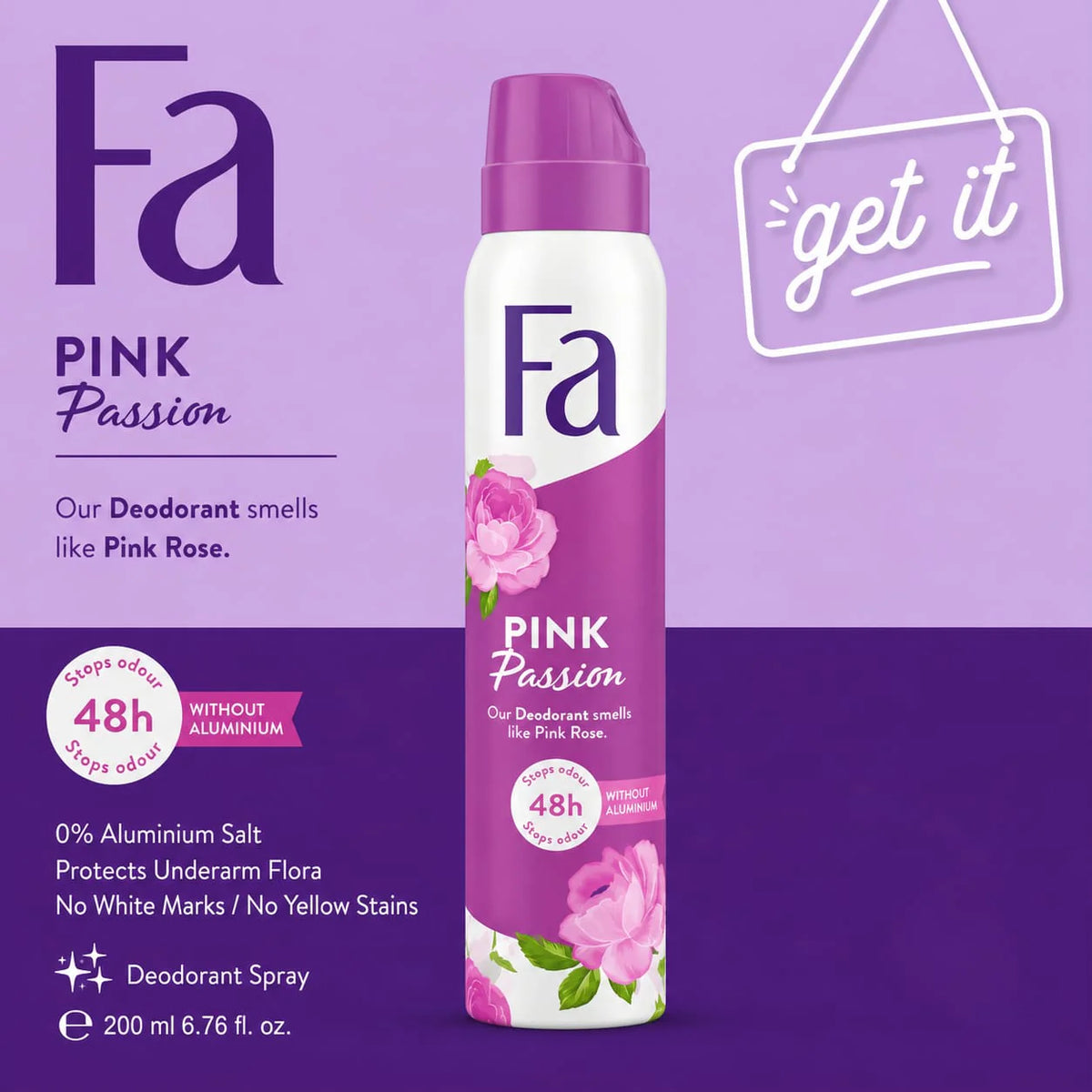 Fa Pink Passion Deodorant Body Spray (200ml)
