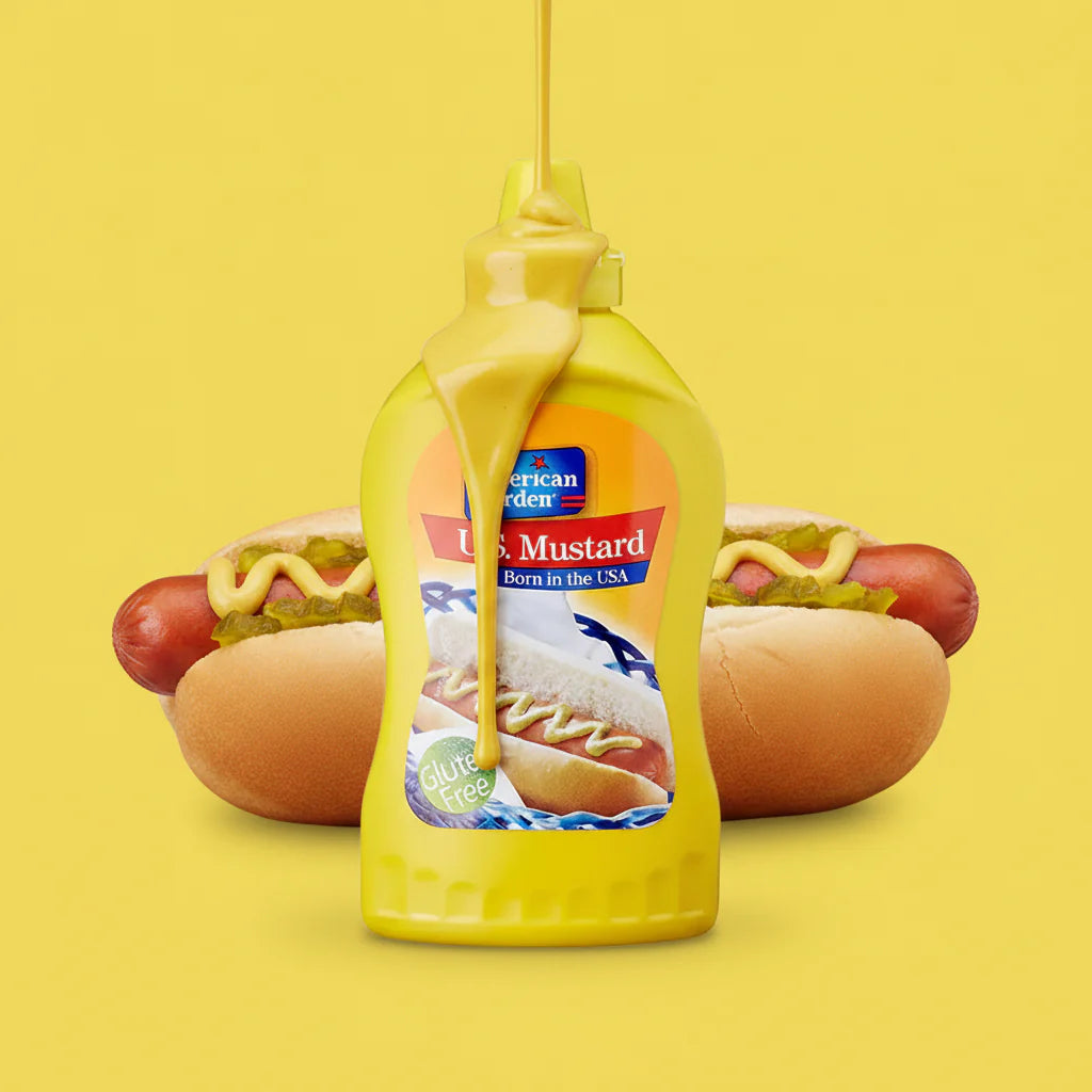 American Garden U.S. Mustard Original, Gluten-Free, Vegan, 567g