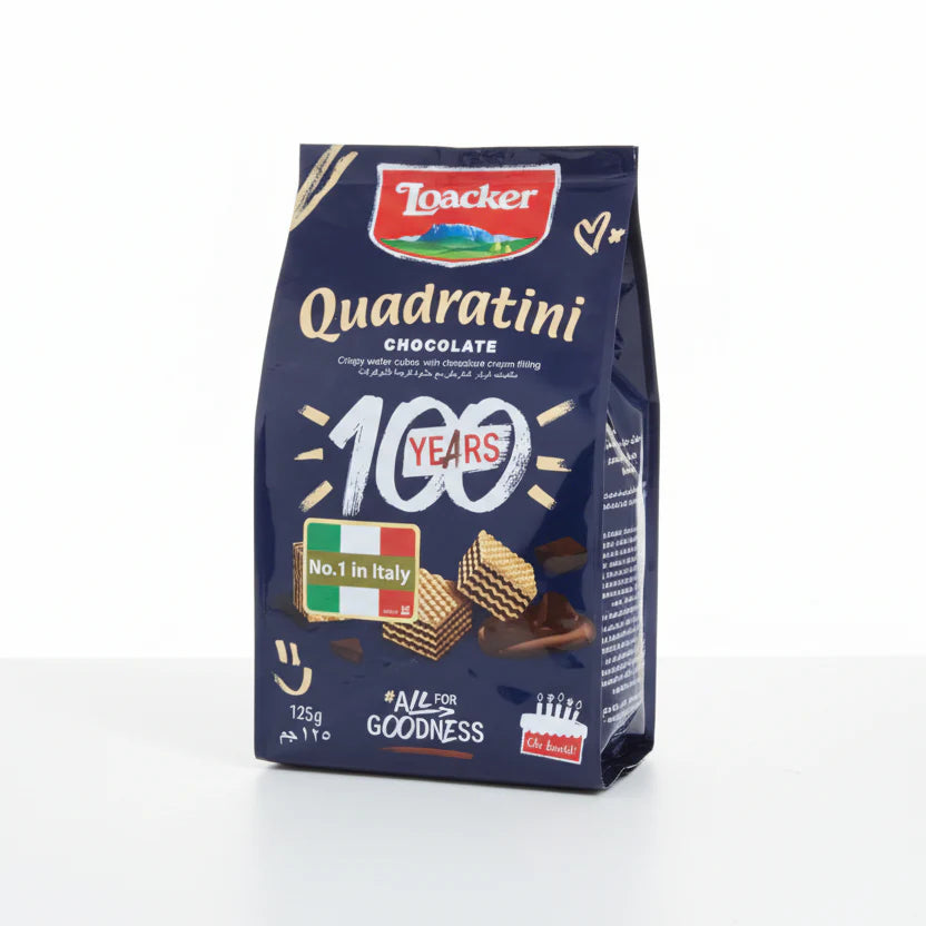 Loacker Quadratini Chocolate Wafer 125g