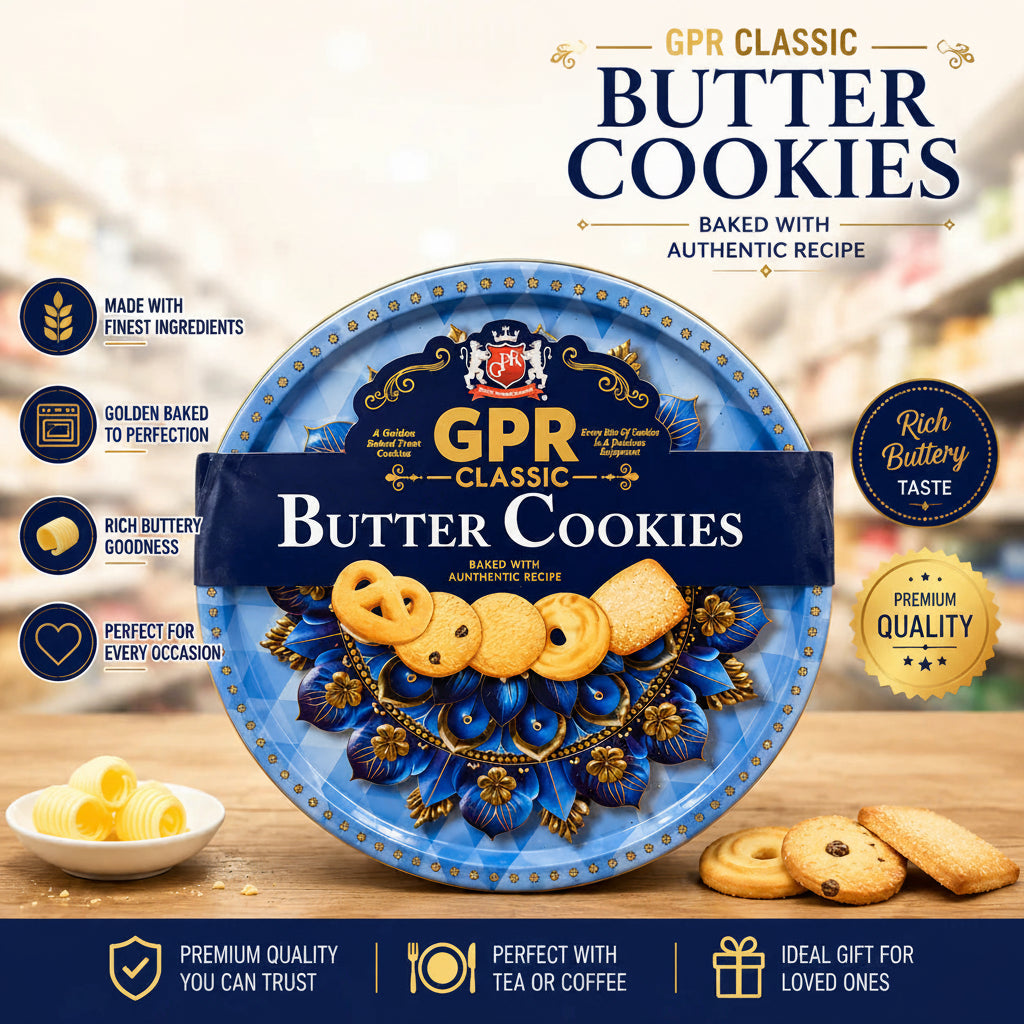 GPR Classic Butter Cookies Tub 340g
