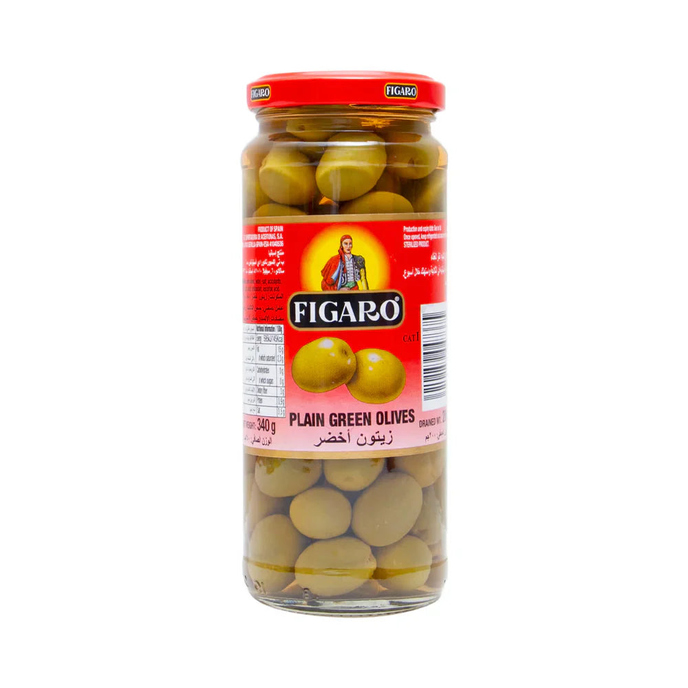 Figaro Plain Green Olives 340g