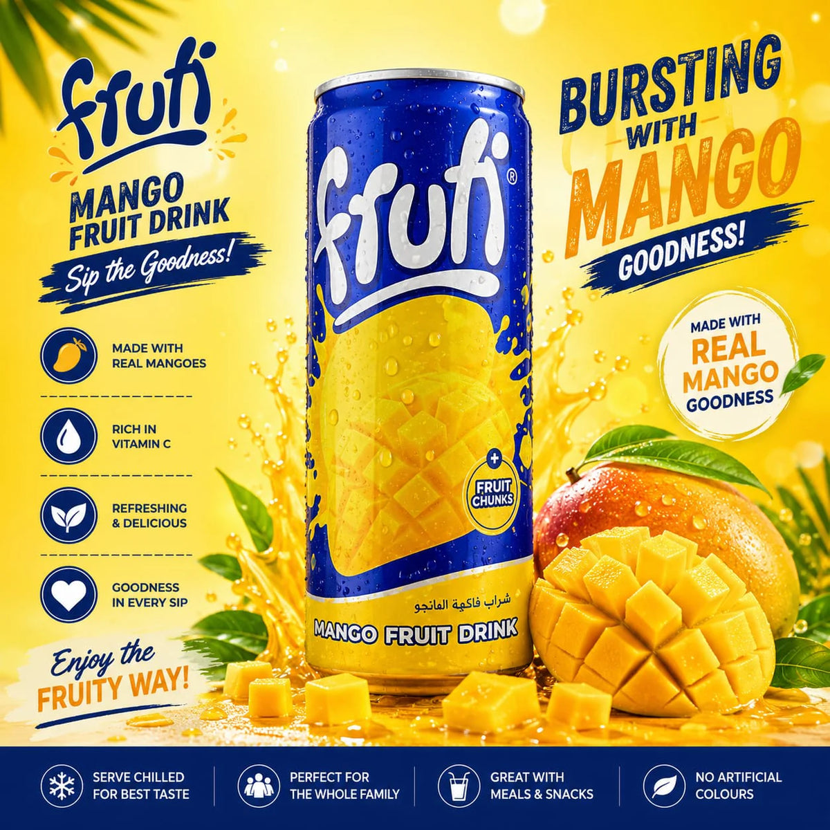 Fruiti Mango Fruit Juice (Can)