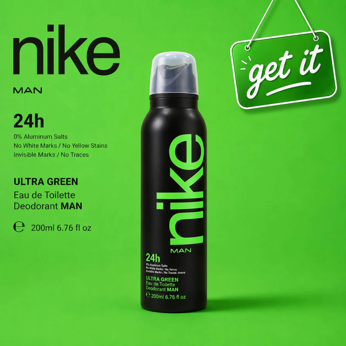 Nike Ultra Green Deodorant Spray for Men (200ml)