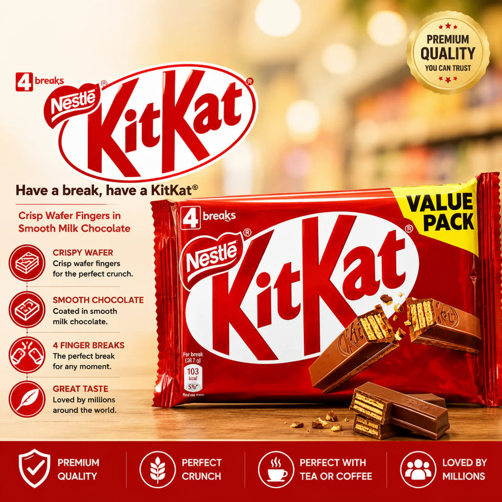 Nestlé KitKat 4-Finger Value Pack (38.5g x 4)