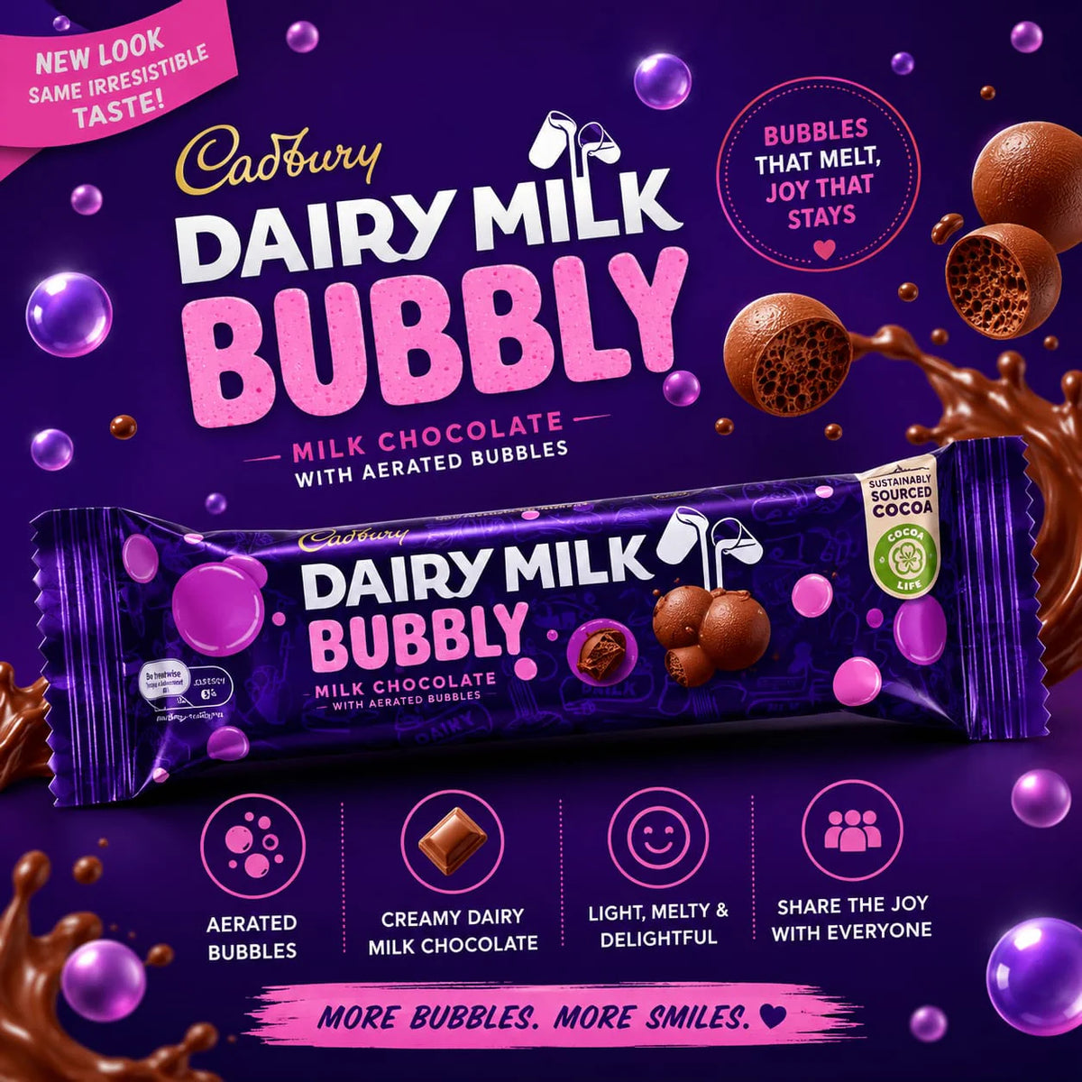 Cadbury Dairy Milk Bubbly (9g)
