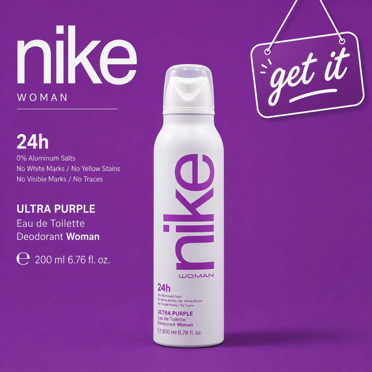 Nike Ultra Purple Deodorant Spray for Women (200ml)
