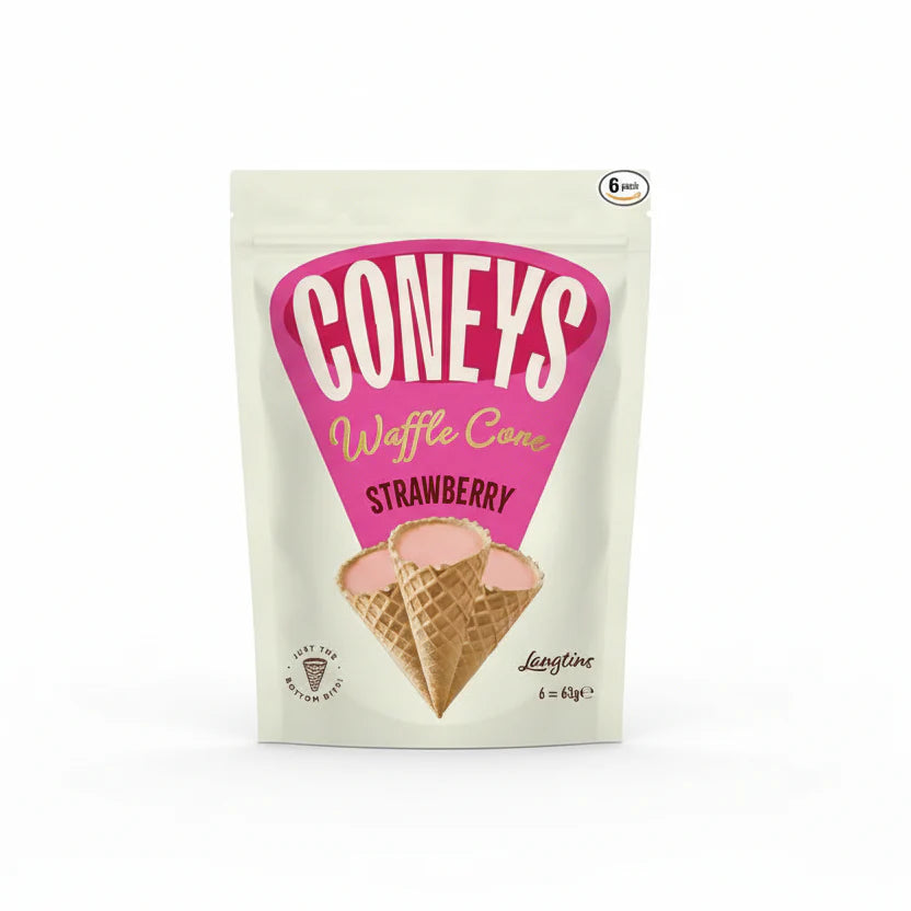 Coney's Waffle Cone Strawberry 63g