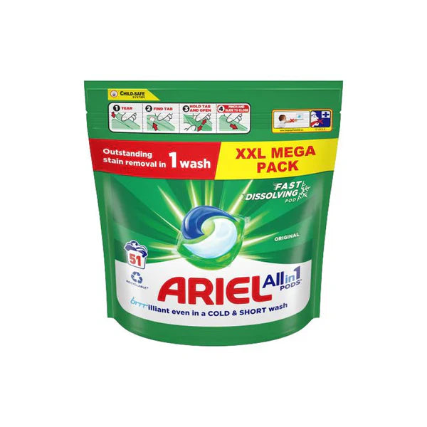 Ariel All-in-1 PODS Cool Clean Original (51 Washes)