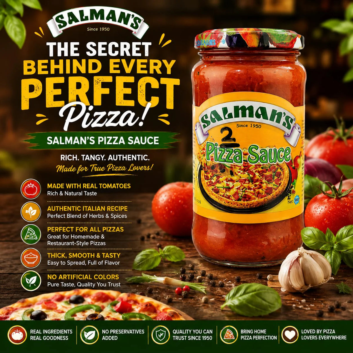 Salmans Pizza Sauce (370g)