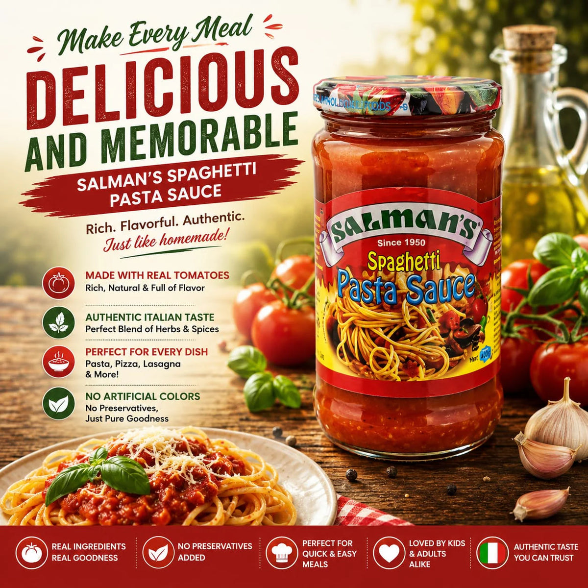 Salmans Pasta Sauce (370g)