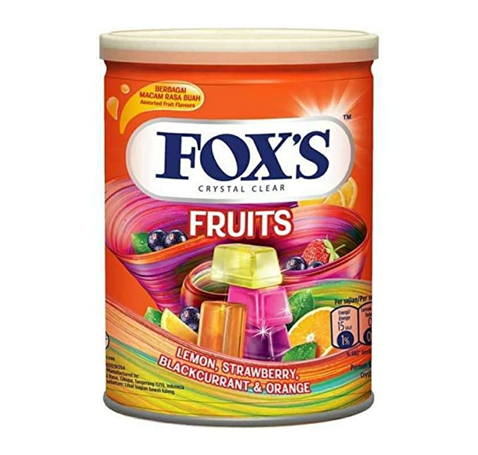 Nestle Fox's Crystal Clear Fruits Flavored Candy Tin 180 gm