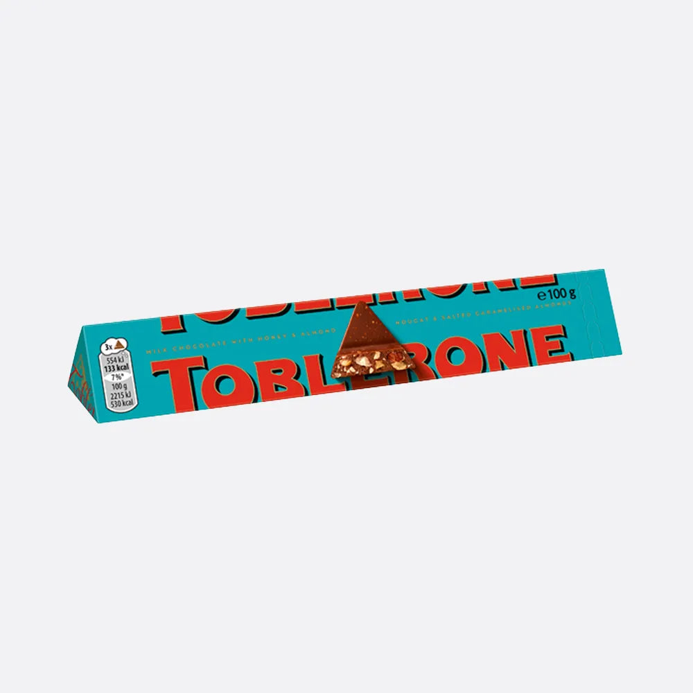 Toblerone Crunchy Salted Almond Chocolate Bar 100g