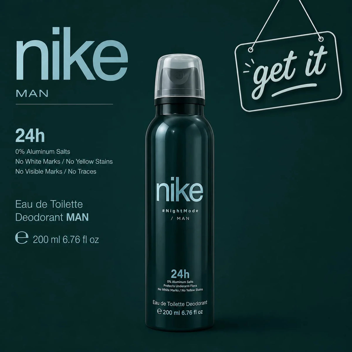 Nike Night Mode Deodorant Spray for Men (200ml)