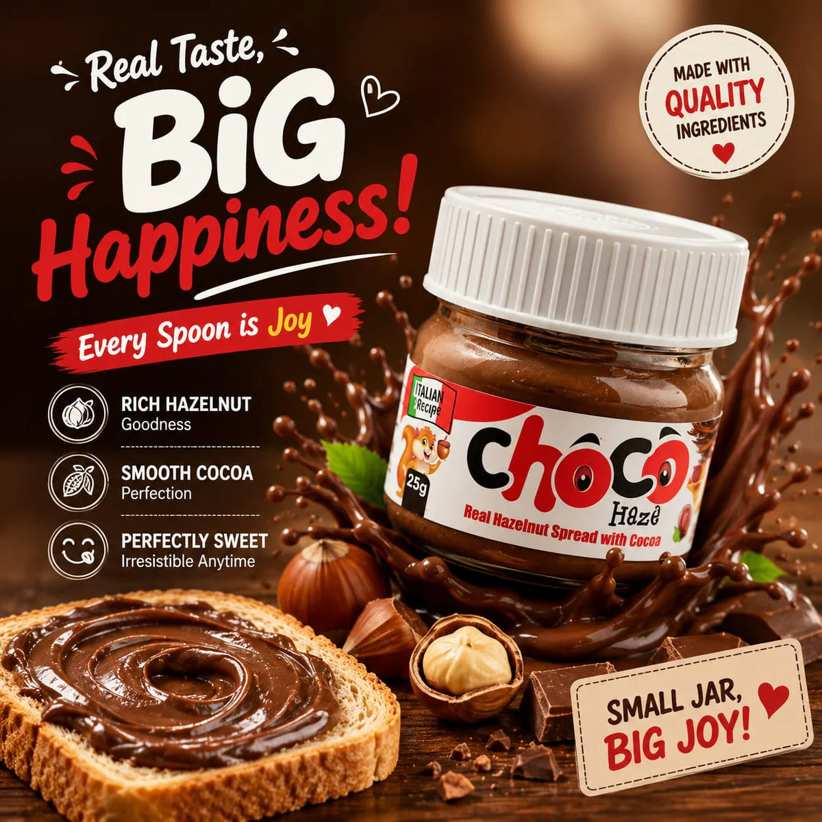 Milkyz Food Mini Choco Heze Spread Jar (25g)