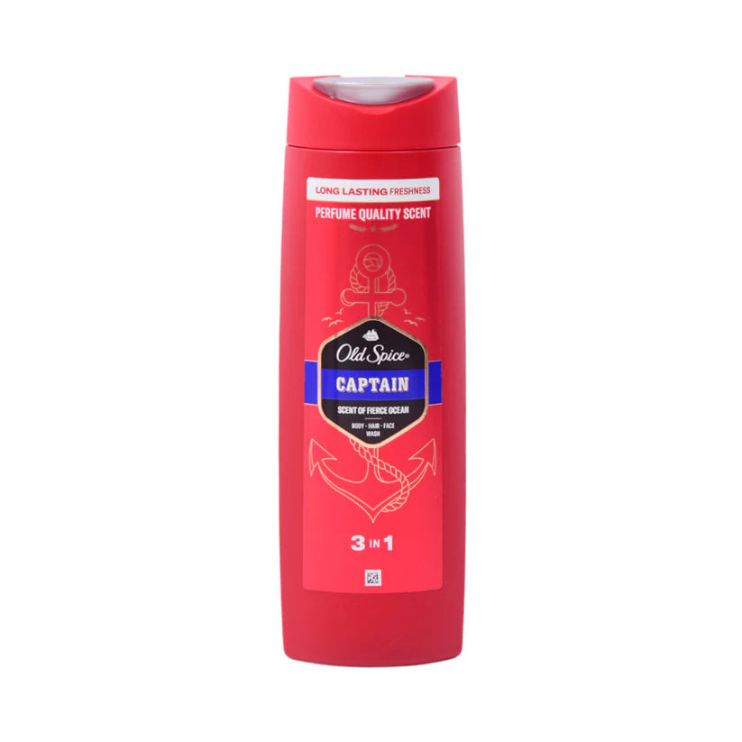 Old Spice Captain, 2-In-1 Shower Gel + Shampoo, 400ml
