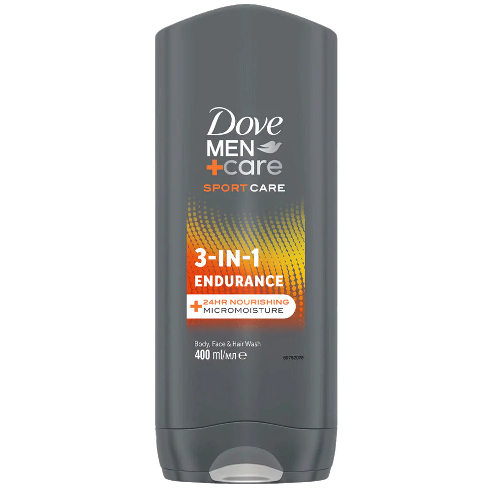 Dove Men+Care Sport Care 3-in-1 Endurance Body Face & Hair Wash 400ml