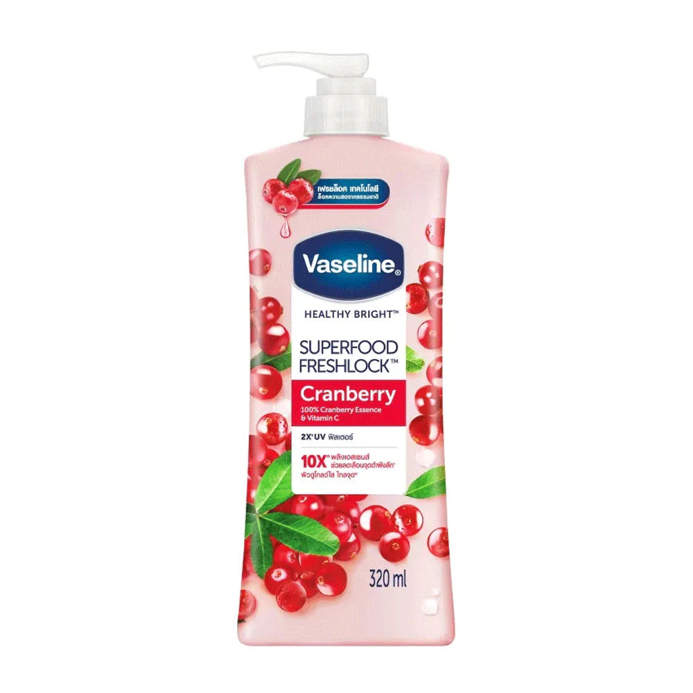 Vaseline Super Food Cranberry Body Lotion 320ml