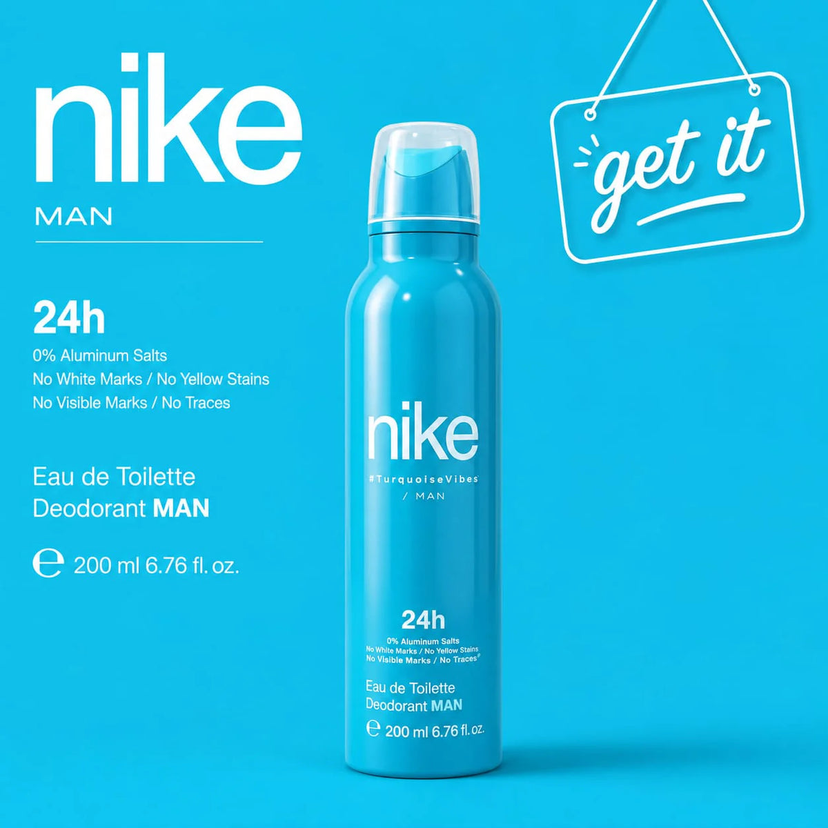 Nike Turquoise Vibes Deodorant Spray for Men (200ml)