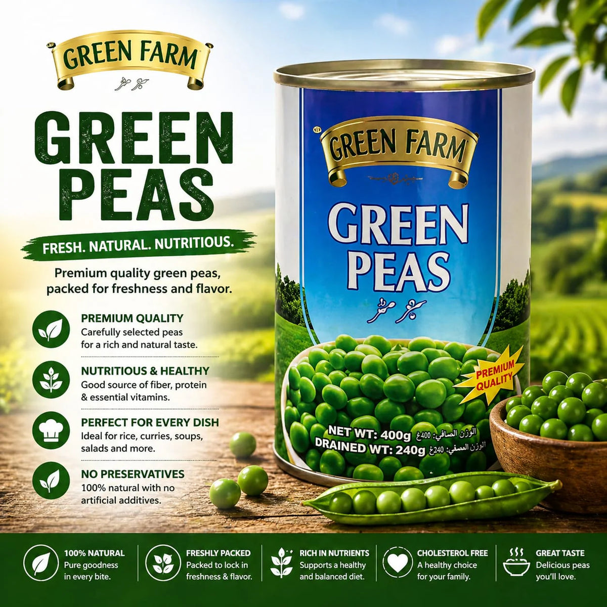 Green Farm Green Peas (400g)