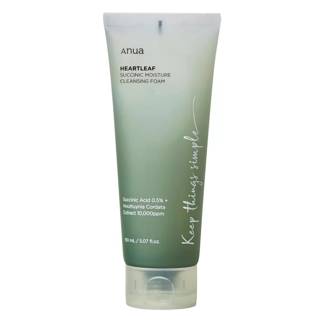 Anua Heartleaf Succinic Moisture Cleansing Foam 150ml