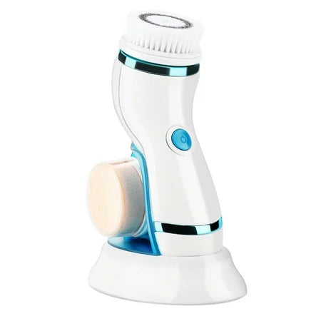 Cnaier Face Cleaning Brush 4-in-1 with Interchangeable Heads