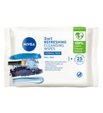 Nivea 3 in 1 Refreshing Cleansing 25 Wipes