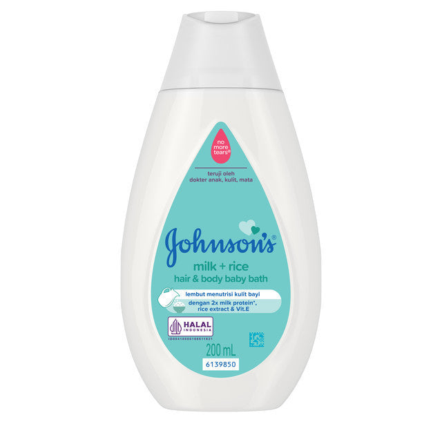 Johnsons Milk & Rice Baby Bath 200ml