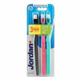 Jordan Clean Smile Toothbrush Medium 3-Pack,