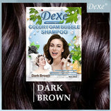 DEXE COLOR FOAM BUBBLE SHAMPOO DARK BROWN 10X25ML
