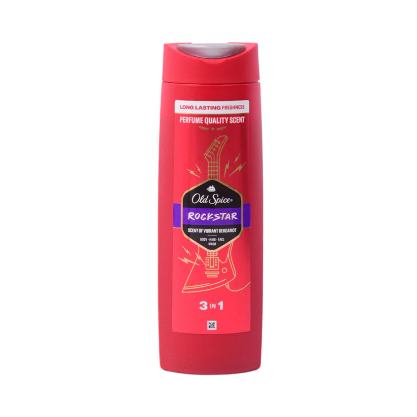 Old Spice Rock Star 3in1 Body-Hair-Face Wash, 400ml