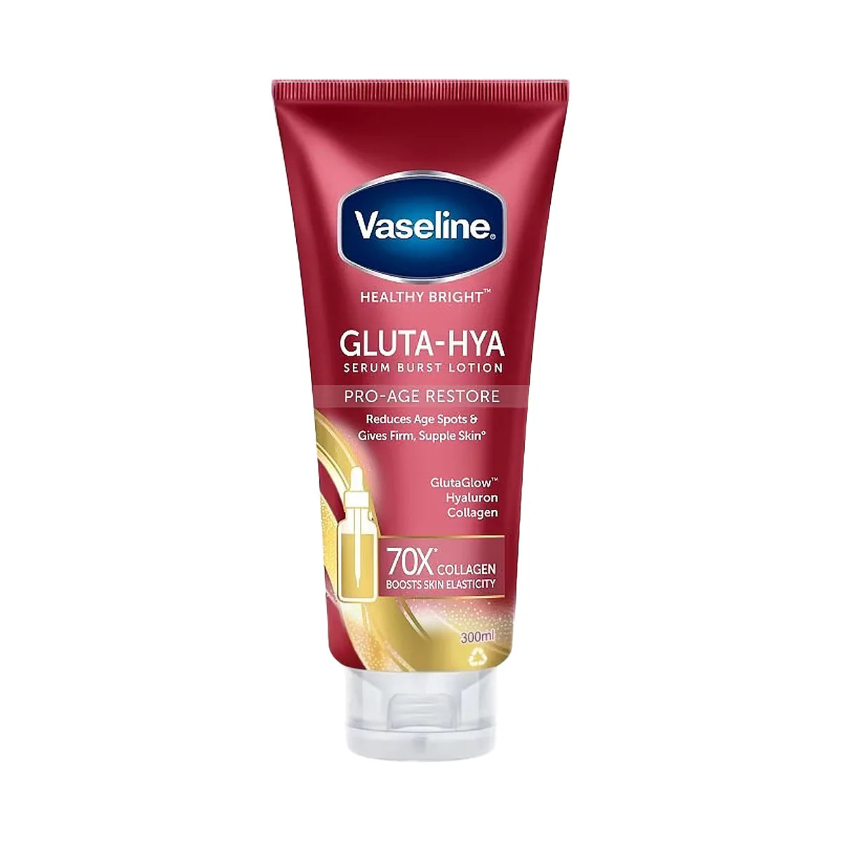 VASELINE GLUTA-HYA SERUM BURST LOTION PRO AGE RESTORE 300ML